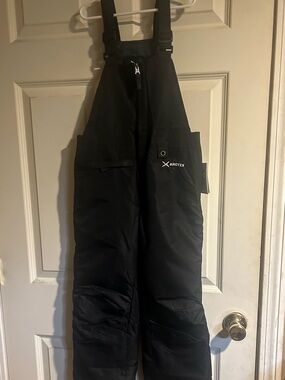 Arctic Black Ski Bibs with Adjustable Straps size Small (8). BRAND NEW W/ tags